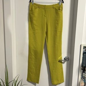 BCBG MaxAzria Lime Green Slacks